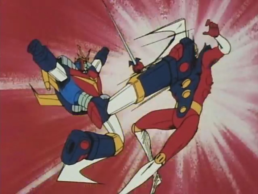 Daitarn punisce Dean in versione megaborg (Daitarn 3 – Sunrise, 1978) Daitarn punisce Dean in versione megaborg (Daitarn 3 – Sunrise, 1978)