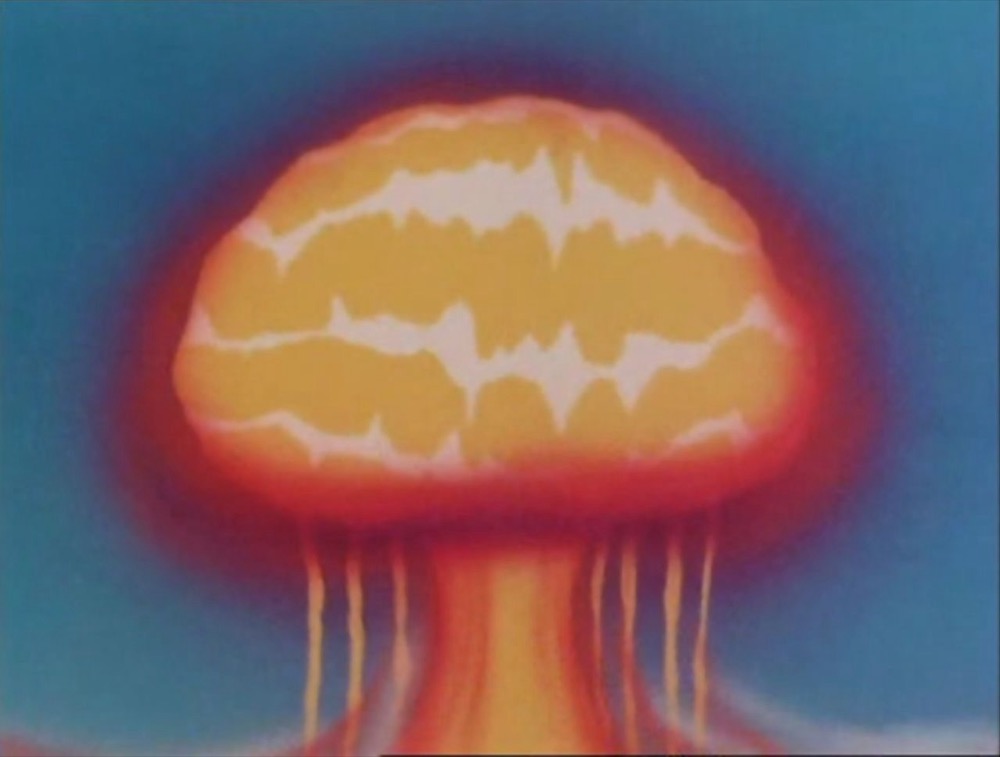 Esplosione di un mostro meccanico Akron (Daltanious – Toei/Sunrise, 1979) Esplosione di un mostro meccanico Akron (Daltanious – Toei/Sunrise, 1979)