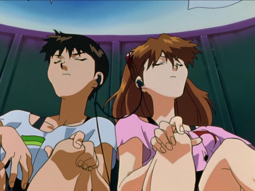 Evangelion (1995), episodio nove: Asuka e Shinji