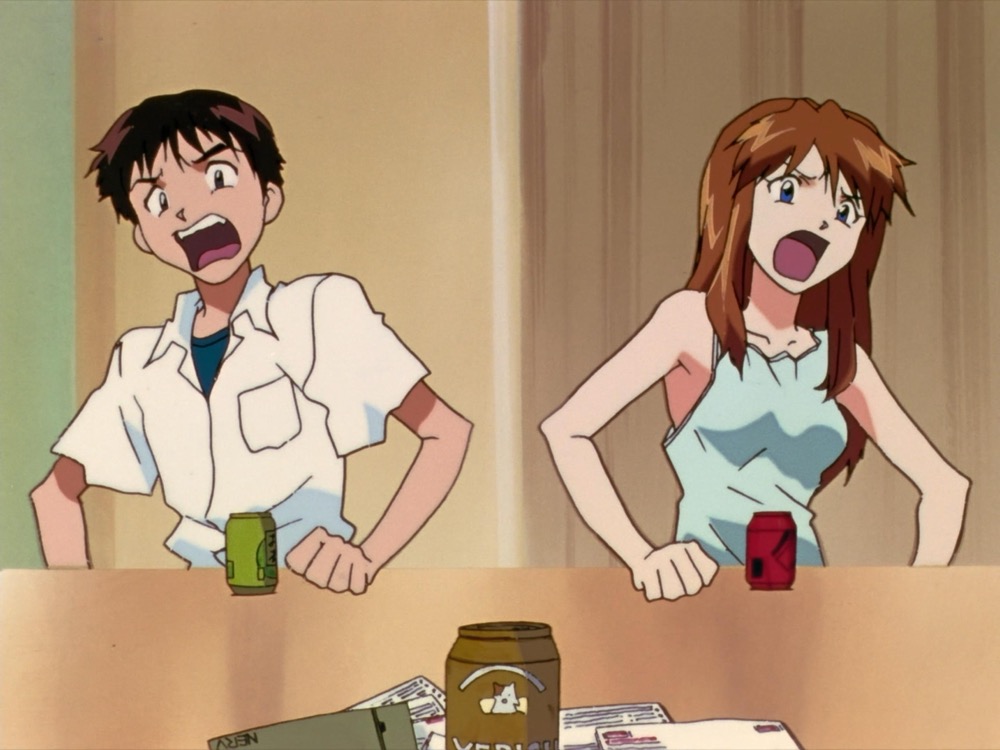 Evangelion (1995), episodio nove: Asuka e Shinji