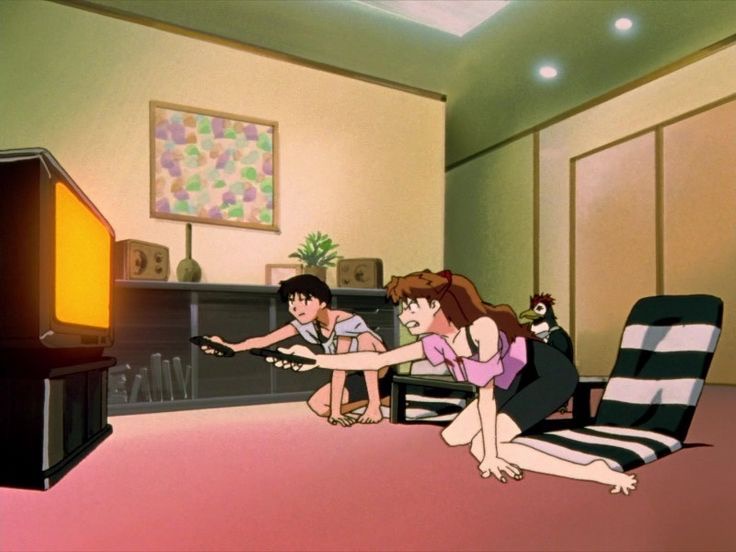 Evangelion (1995), episodio nove: Asuka e Shinji