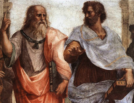 Raffaello Sanzio, La scuola di Atene, particolare